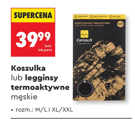 Koszulka termoaktywna męska Campus promocja w Biedronka