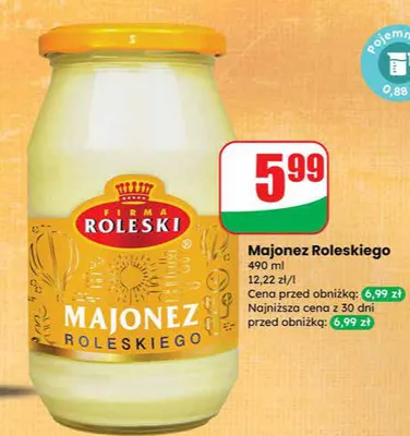Majonez Roleskiego promocja w Dino