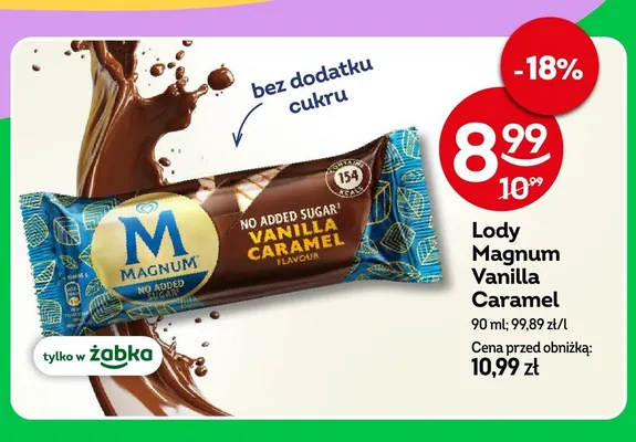 Lody Magnum Vanilla Caramel promocja w Żabka