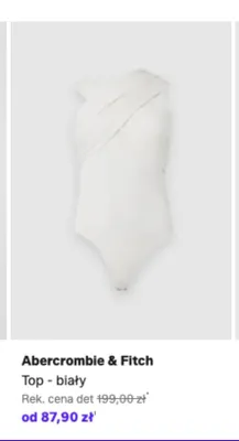 Top Abercrombie & Fitch biały promocja w Lounge by Zalando