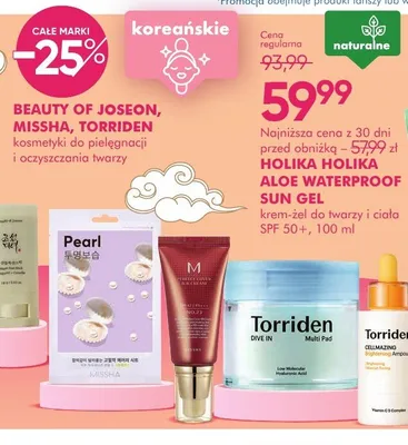 Kosmetyki do pielęgnacji i oczyszczania twarzy Beauty of Joseon Missha Torriden promocja w Super-Pharm