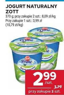 Jogurt naturalny promocja w Stokrotka