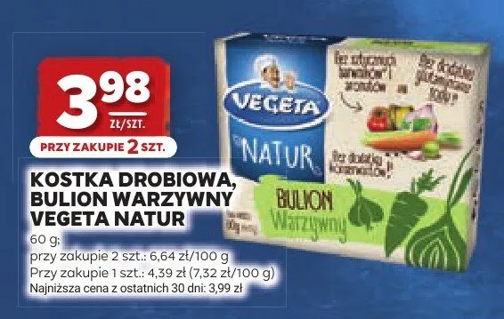 Bulion warzywny Vegeta Natur promocja w Stokrotka