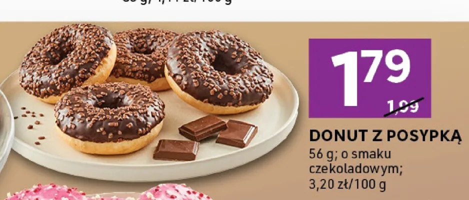 Donut z posypką promocja w Stokrotka