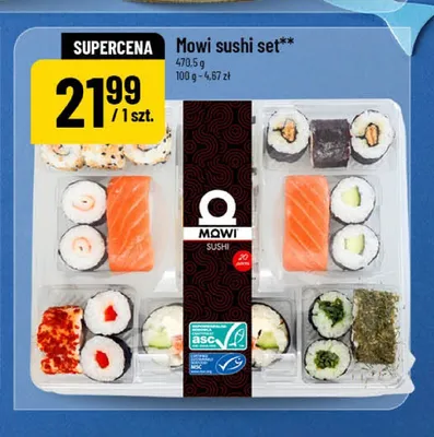 Mowi sushi set promocja w POLOmarket
