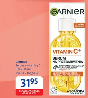 Serum z witaminą C Garnier promocja w Drogerie DM