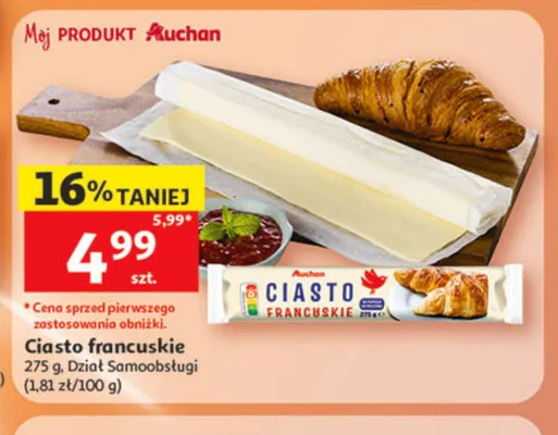 Ciasto francuskie Auchan promocja w Auchan