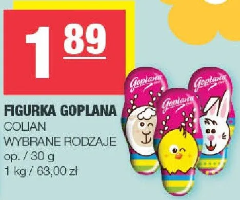 Figurka goplana wybrane rodzaje promocja w SPAR