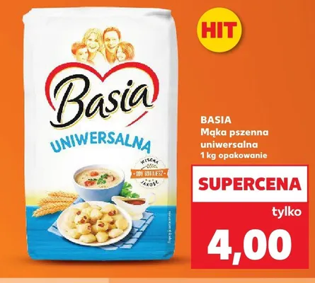 Mąka pszenna uniwersalna Basia promocja w Kaufland