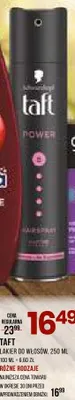 Lakier do włosów Taft Power promocja w Drogerie Natura
