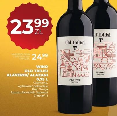 Wino Old Tbilisi Alaverdi/Alazani promocja w Duży Ben
