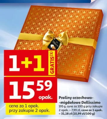 Praliny orzechowo-migdałowe Dellissimo promocja w Auchan