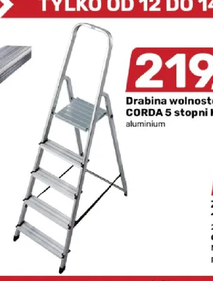 Drabina wolnostojąca Corda 5 stopni Krause promocja w Bricomarche