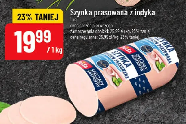Szynka prasowana z indyka promocja w POLOmarket