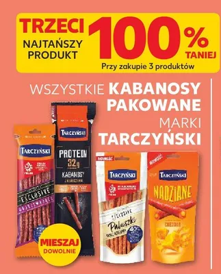 Kabanosy pakowane Tarczyński promocja w Kaufland