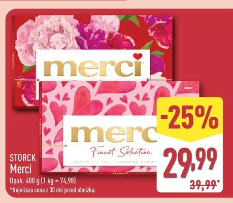 Czekoladki STORCK Merci promocja w Aldi