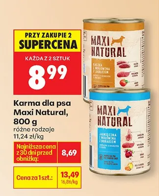 Karma dla psa różne rodzaje promocja w Biedronka