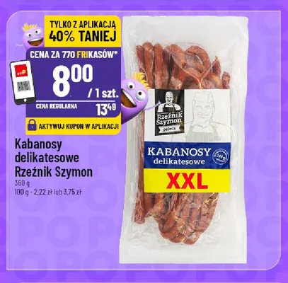 Kabanosy delikatne Rzeźnik Szymon promocja w POLOmarket
