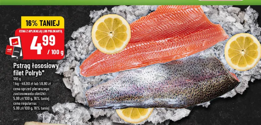 Pstrąg łososiowy filet Polryb promocja w POLOmarket