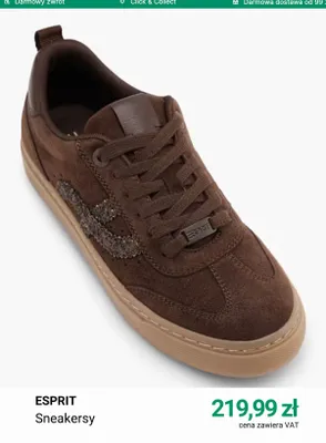 Sneakersy Esprit promocja w Deichmann