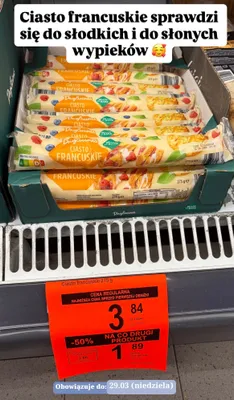 Ciasto francuskie promocja w Aldi