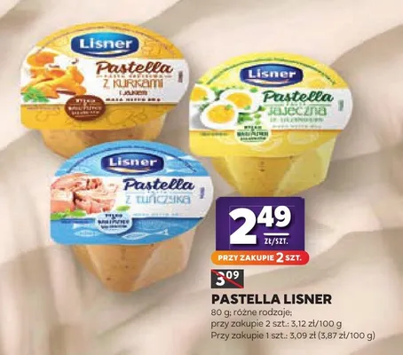 Pasta Pastella Lisner z tuńczyka promocja w Stokrotka