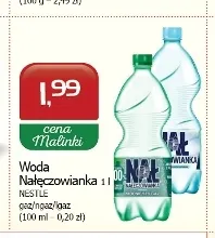 Woda niegazowana Nałęczowianka promocja w MALINKA