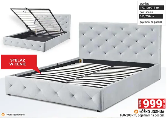 Łóżko Joshua promocja w Merkury Market