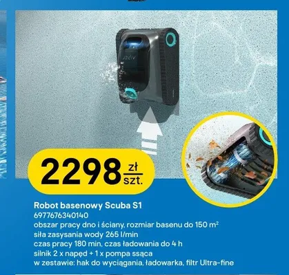 Robot basenowy Aiper Scuba S1 promocja w Castorama