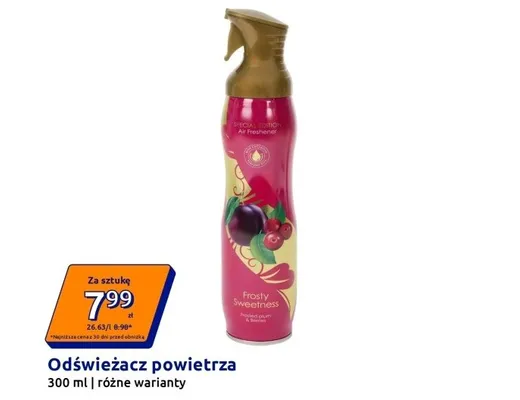 Odświeżacz powietrza Frosty Sweetness promocja w Action