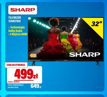 Telewizor 32HA1705E Sharp promocja w RTV EURO AGD