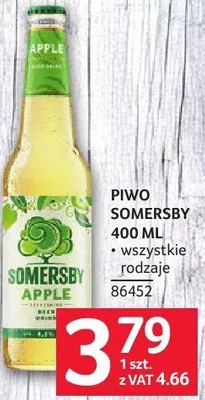 Piwo Somersby 400 ml promocja w Selgros
