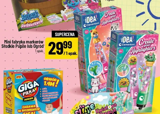 Zabawka Mini fabryka markerów Clementoni Idea Ogród promocja w POLOmarket