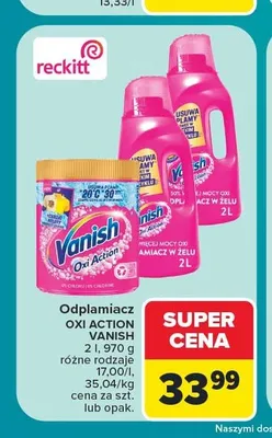 Odplamiacz w proszku Vanish Oxi Action promocja w Carrefour Market