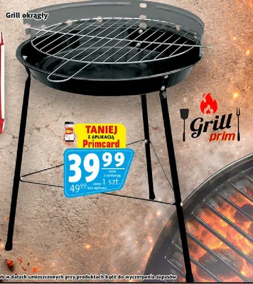 Grill okrągły Grill Prim promocja w Prim Market