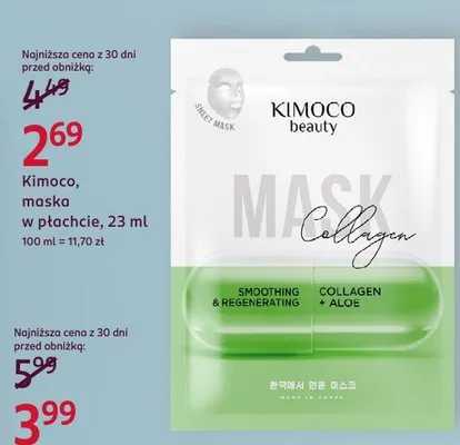 Maska w płachcie, 23 ml promocja w Rossmann