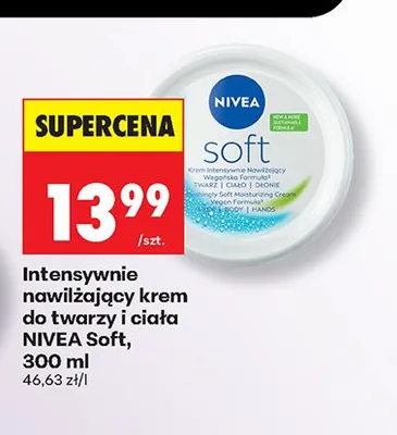 Krem do twarzy i ciała Nivea Soft promocja w Biedronka