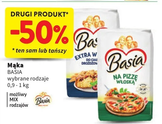 Mąka wybrane rodzaje promocja w Intermarche