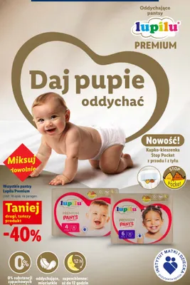 Pantsy Lupilu Premium rozmiar 6 promocja w Lidl
