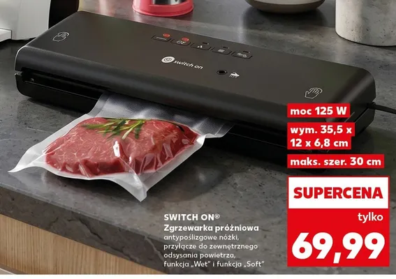 Zgrzewarka próżniowa Switch On promocja w Kaufland
