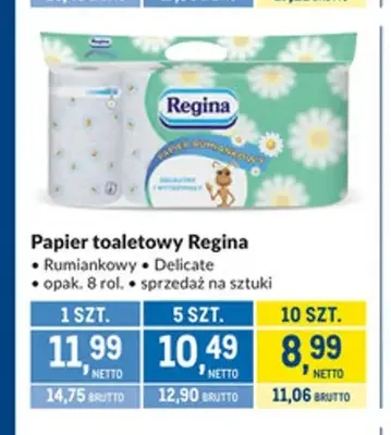 Papier toaletowy Regina Delicate 8-pak promocja w Makro