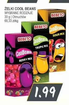 Żelki Bebeto CoolBeans Sour Mix promocja w Słoneczko