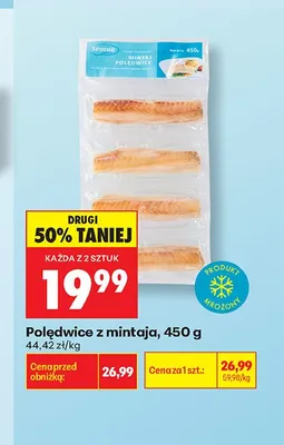 Polędwice z mintaja Seacon promocja w Biedronka