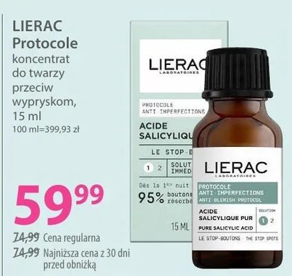 Koncentrat do twarzy przeciw wypryskom promocja w Hebe