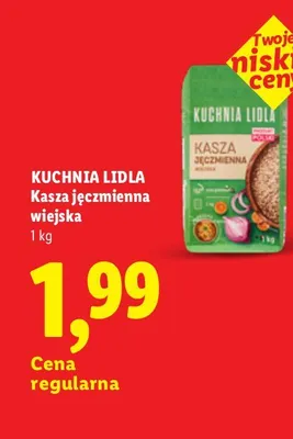 Kasza jęczmienna wiejska Kuchnia Lidla promocja w Lidl