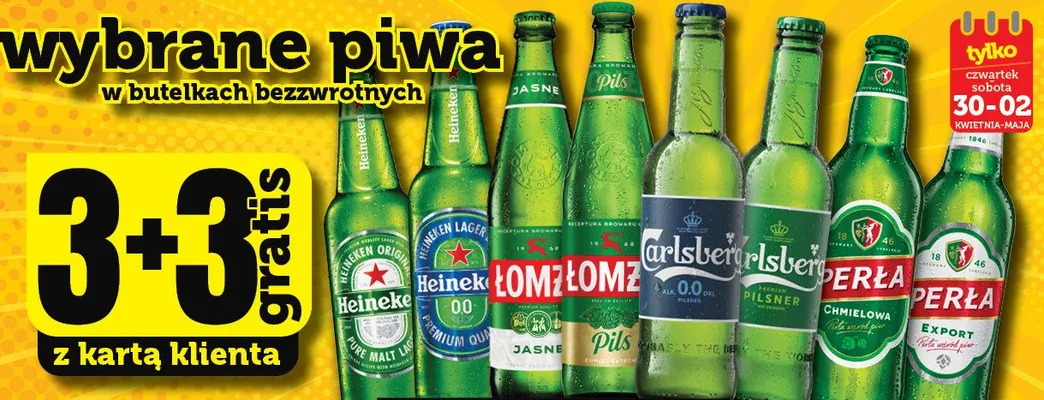 Piwo Heineken Original w butelce bezzwrotnej promocja w TOPAZ