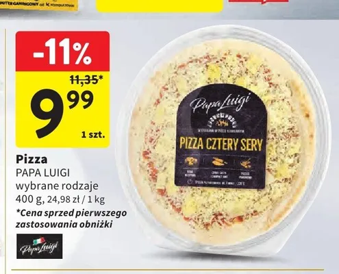 Pizza Cztery Sery Papa Luigi promocja w Intermarche