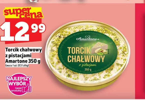 Torcik chałwowy z pistacjami Amartone promocja w TOPAZ