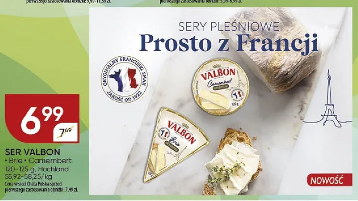 Ser Valbon Camembert Hochland promocja w Chata Polska