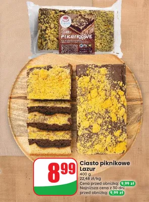 Ciasto piknikowe Lazur promocja w Dino